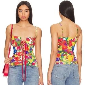 Tyler McGilivary Fruit Sticker Corset Small